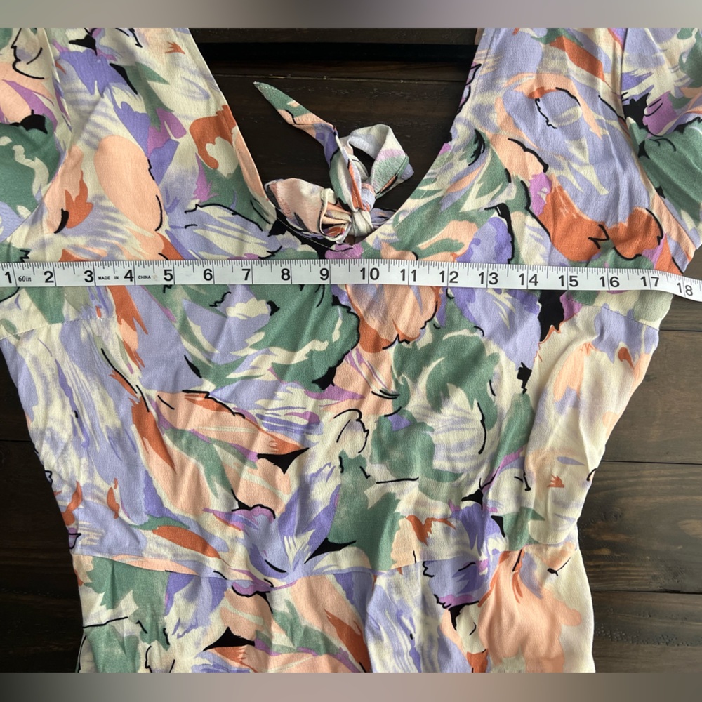 Traffic People Pastel Floral Mini Dress large - Picture 9 of 12